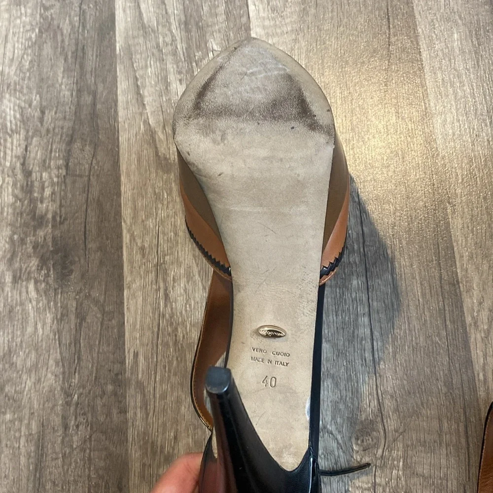 Sergio Rossi  Leather sandals